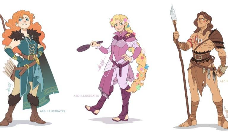 12+ Illustrations Where Artist Reimagined Disney Characters As Badass D&D Characters
